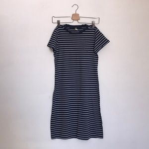 Jcrew striped tshirt dress xs